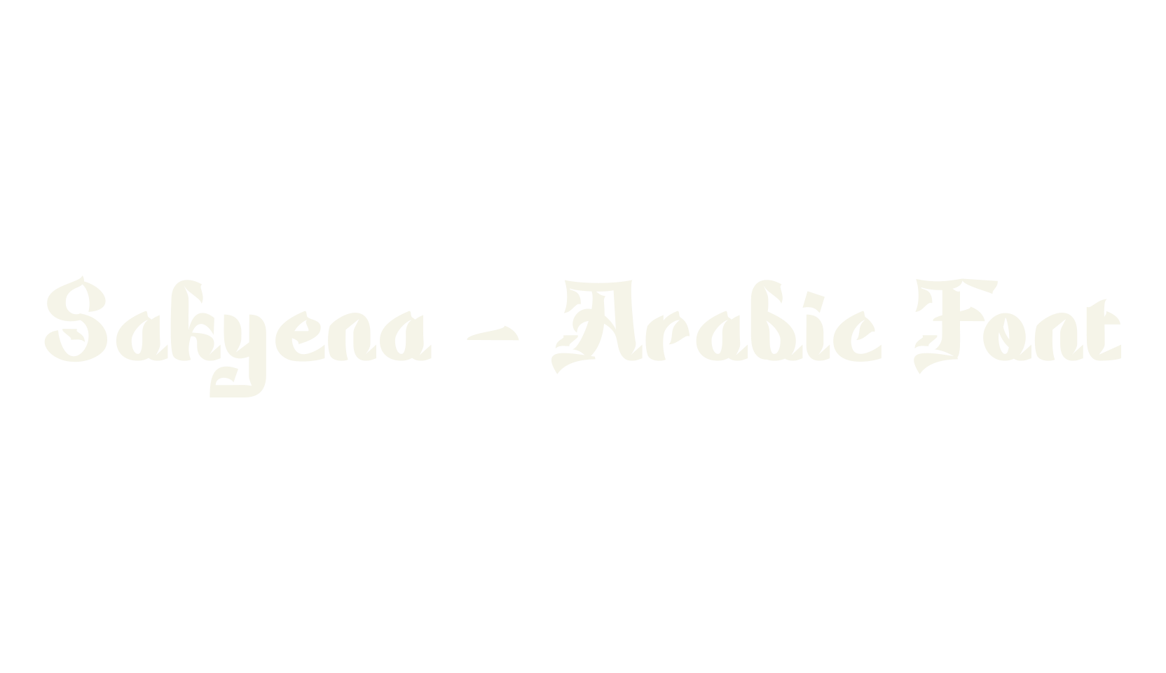 Sakyena - Arabic Font, arabic font preview