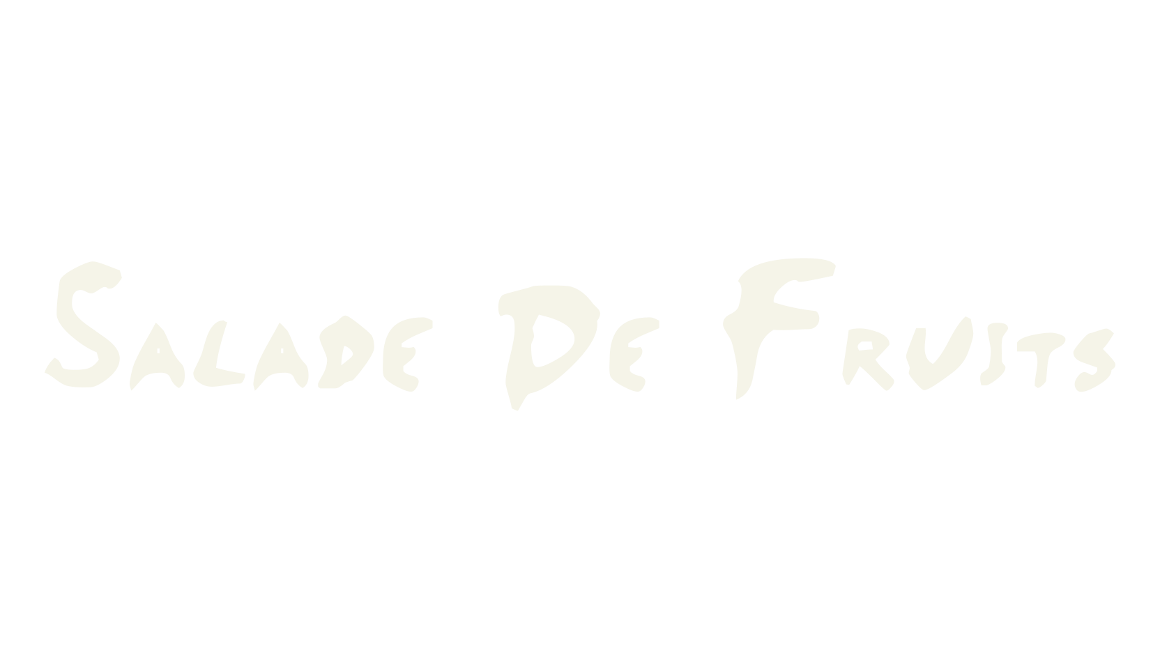 Salade De Fruits, dingbats font preview