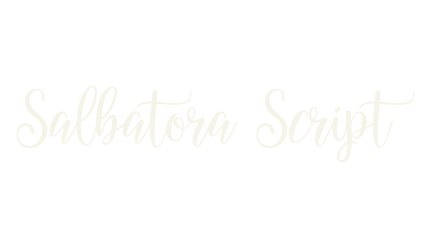 Salbatora Script, script font preview