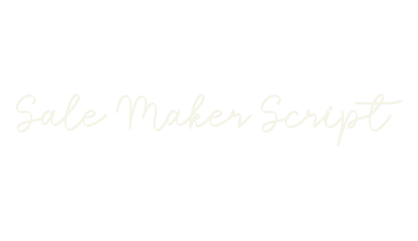 Sale Maker Script, script font preview