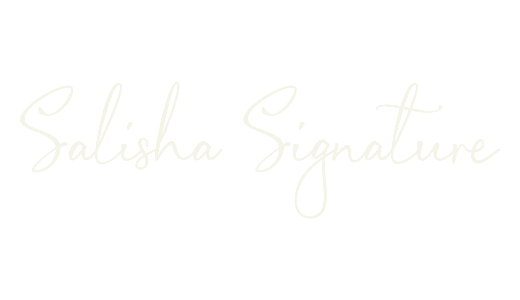 Salisha Signature, calligraphy font preview