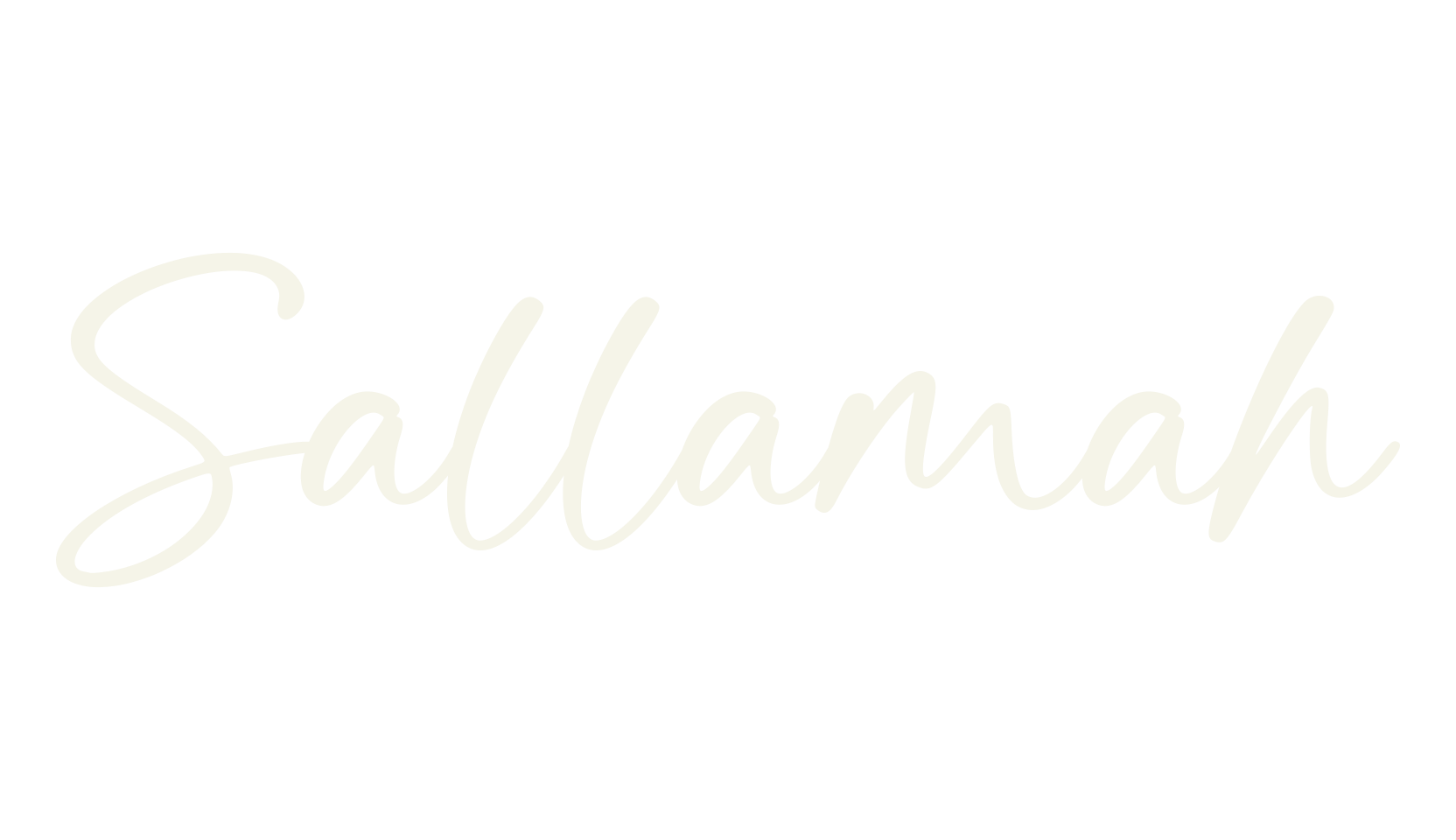Sallamah, lettering font preview