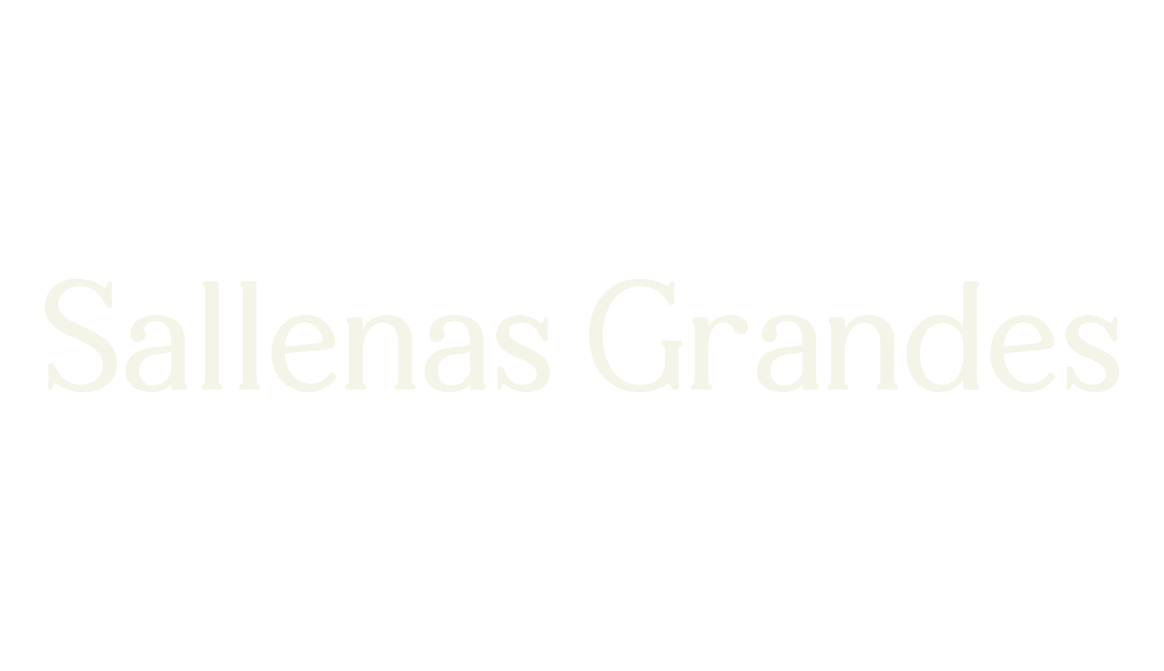 Sallenas Grandes, elegant font preview