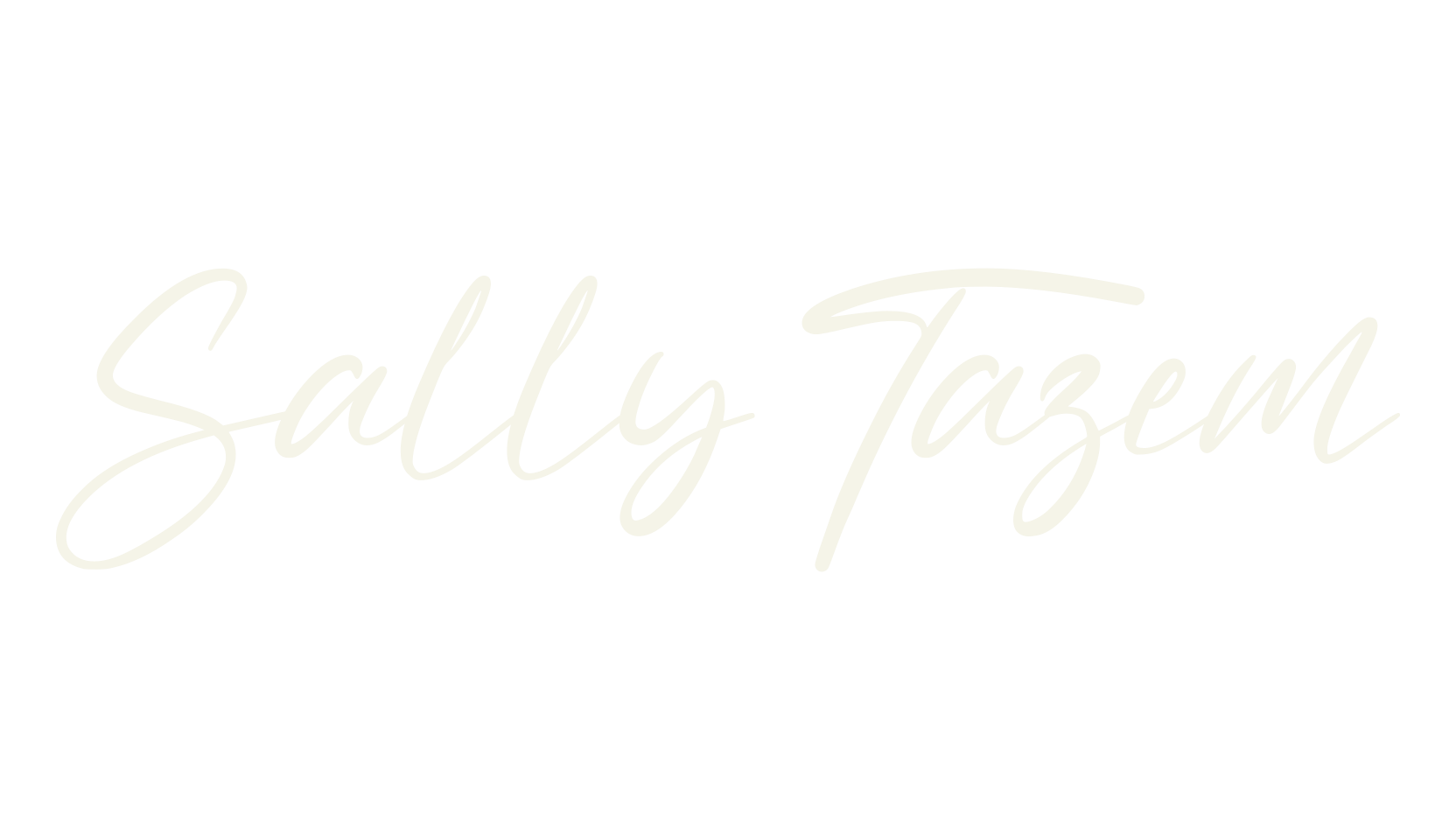 Sally Tazem, handwriting font preview