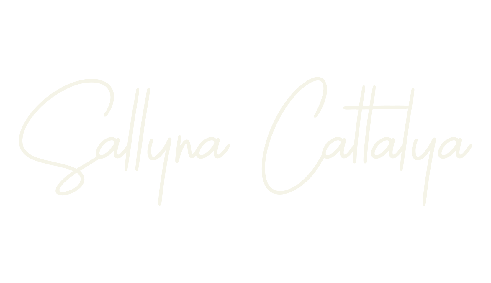 Sallyna Cattalya, handwriting font preview