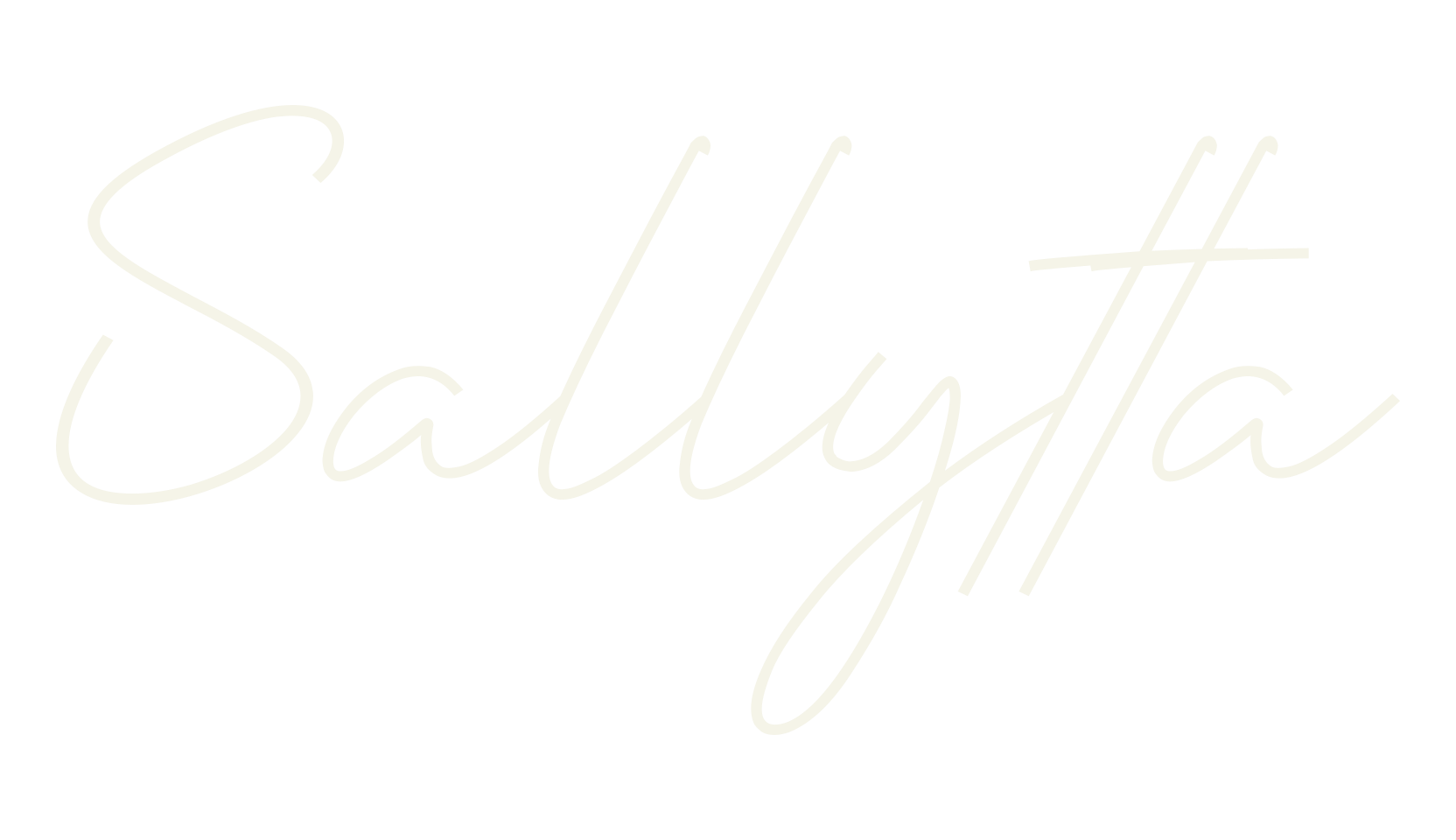 Sallytta, minimalist font preview