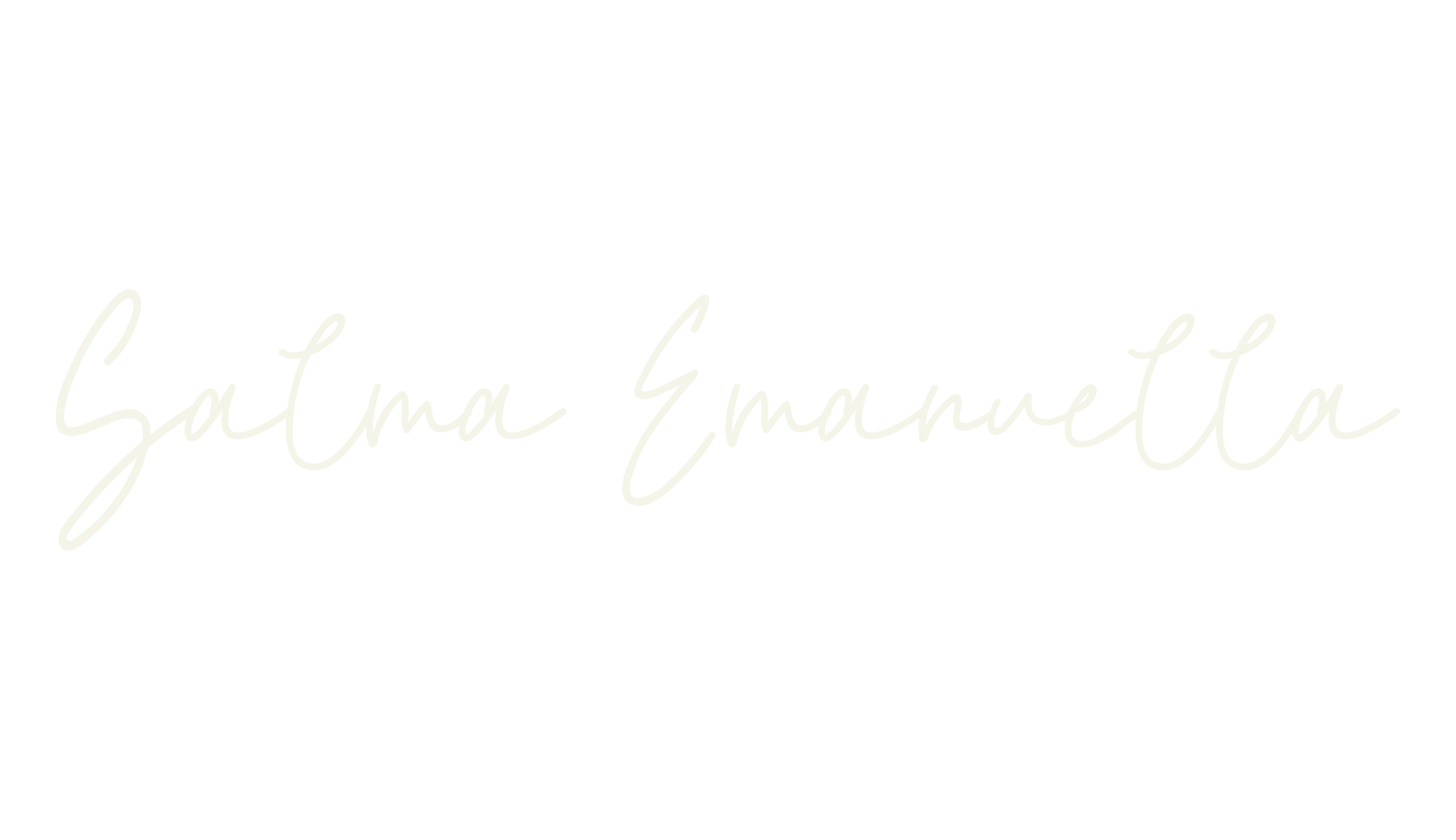 Salma Emanuella, cursive font preview
