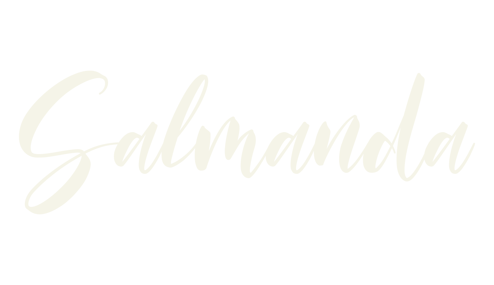 Salmanda, cursive font preview