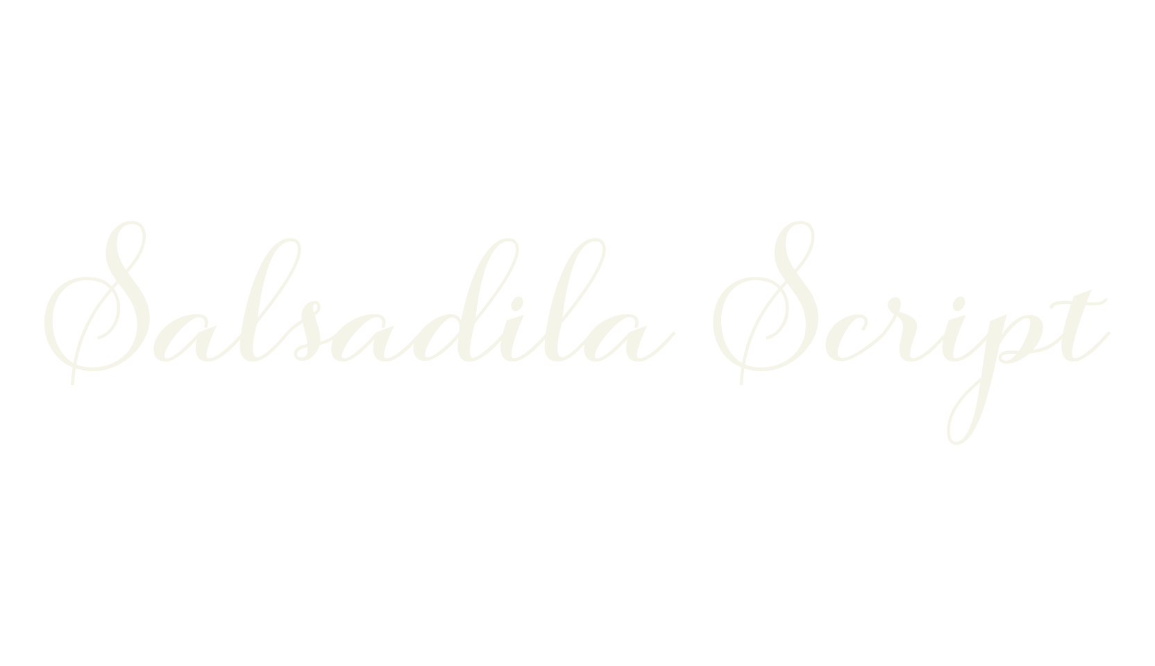 Salsadila Script, wedding font preview