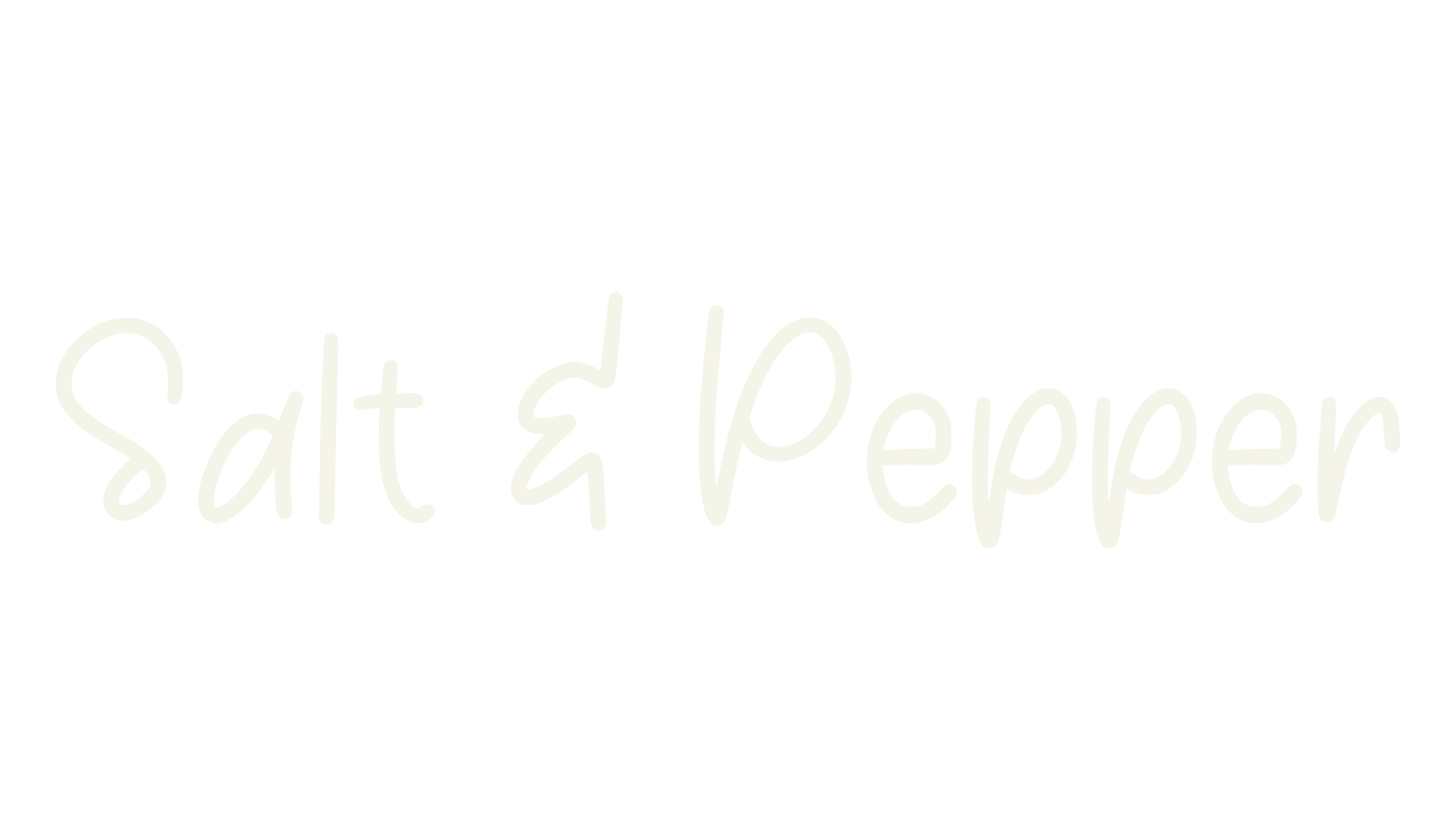 Salt & Pepper, handwritten font preview