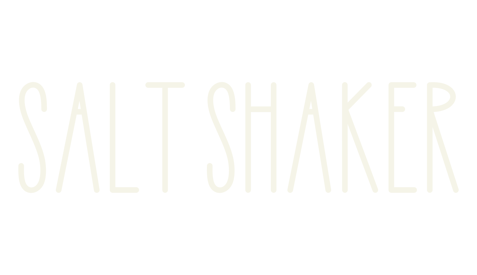 Salt Shaker, farmhouse font preview
