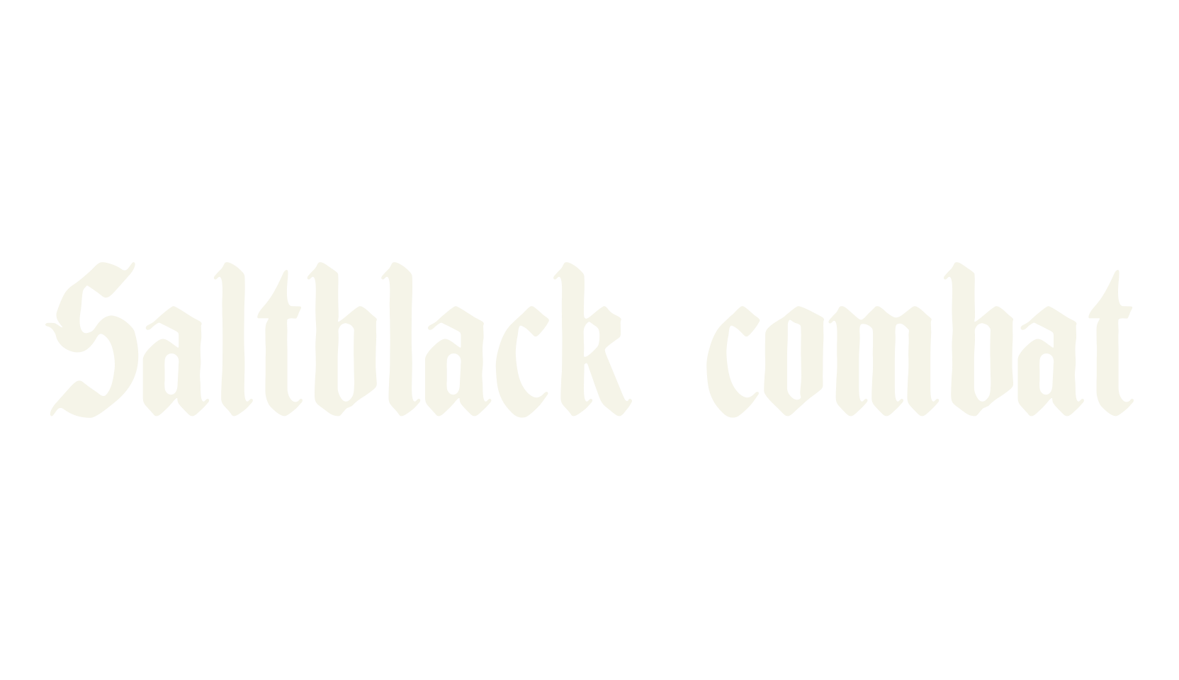 Saltblack combat, fantasy font preview