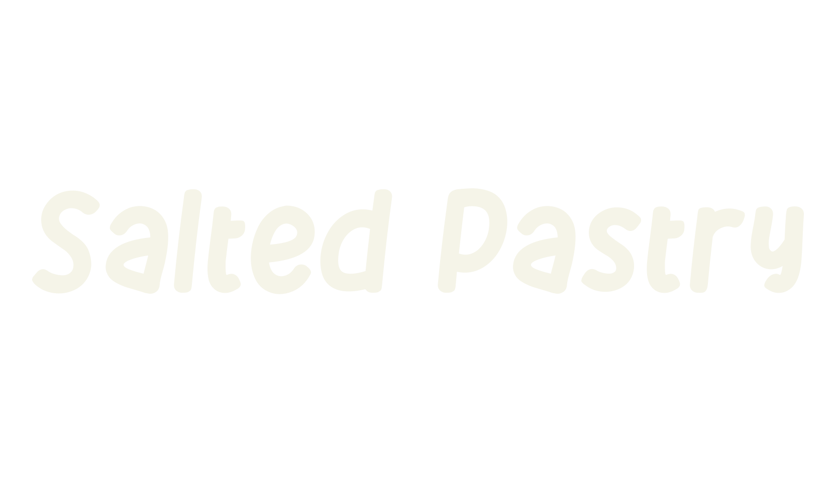 Salted Pastry, handwriting font preview