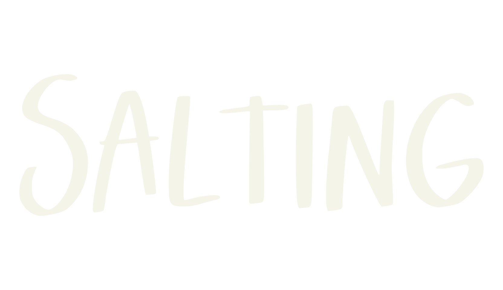 Salting, minimalist font preview