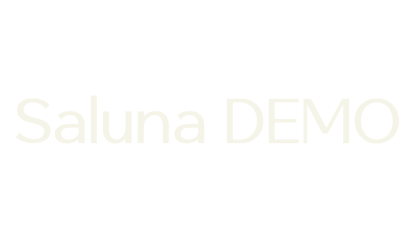 Saluna DEMO, sans serif font preview
