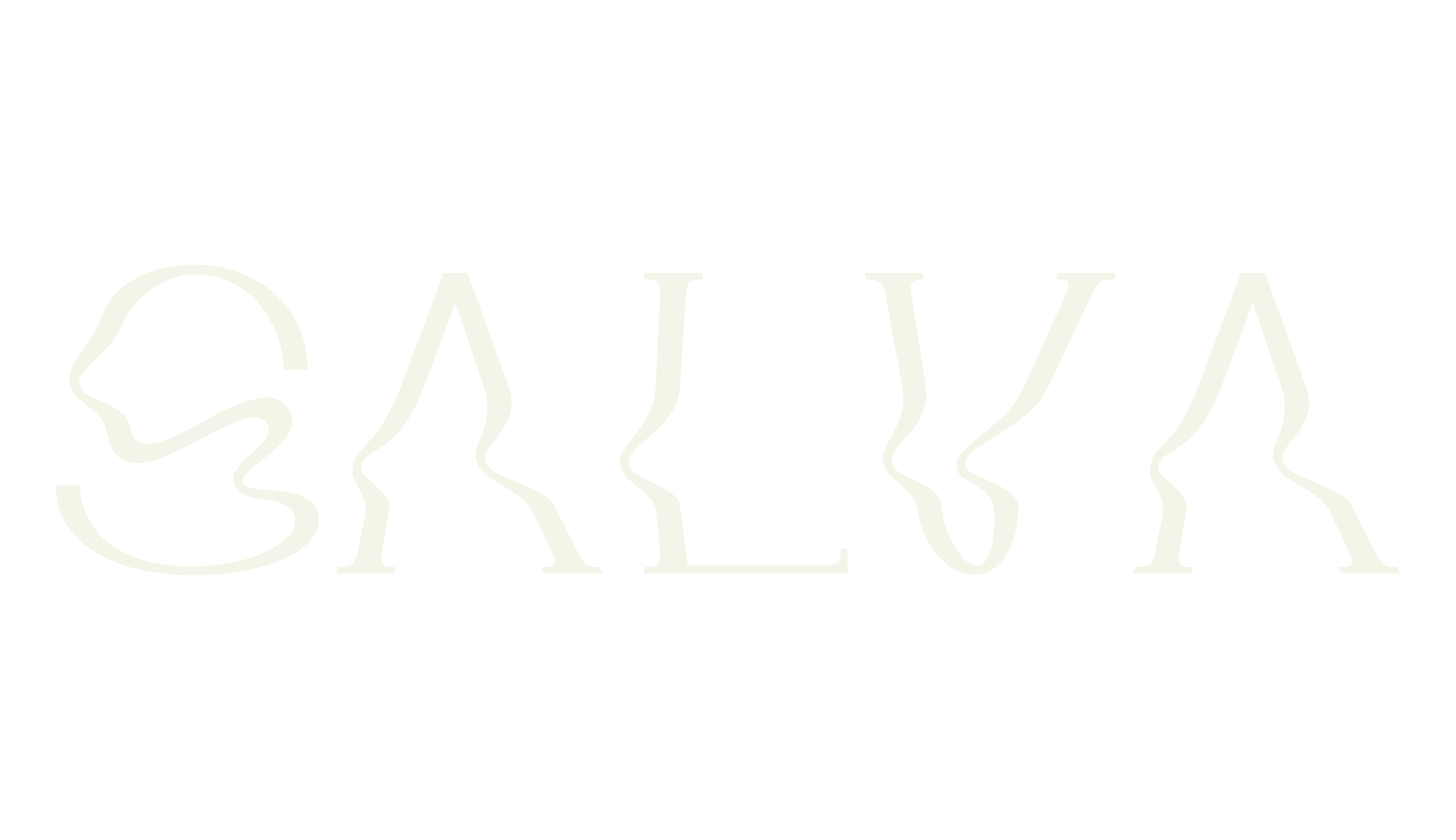 SALVA, logo font preview