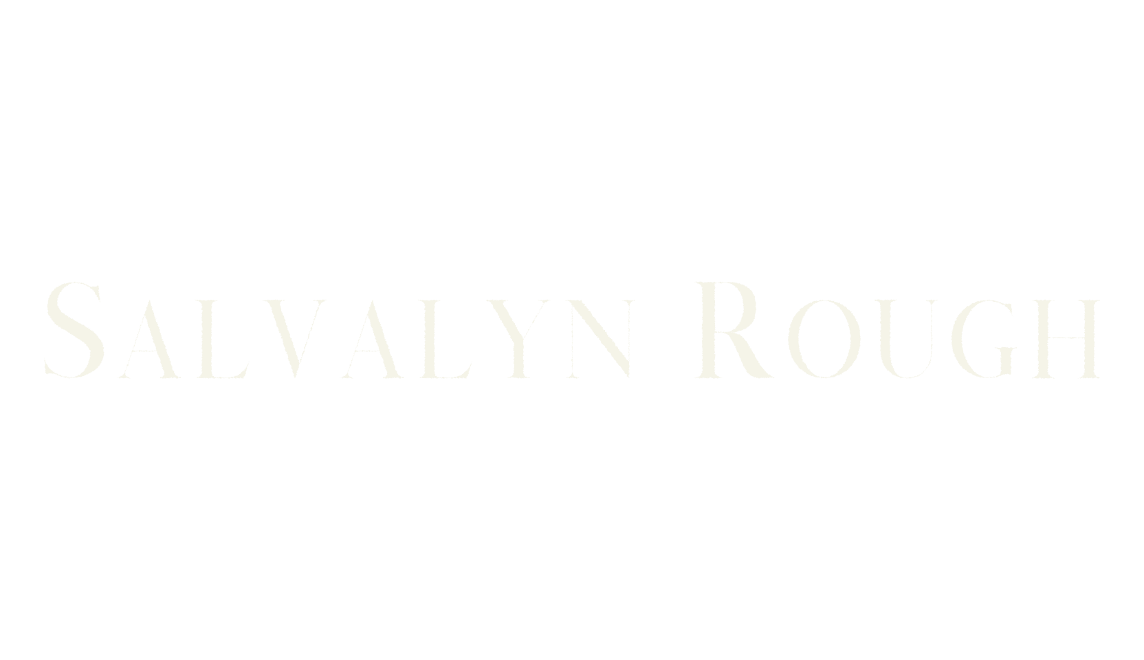 Salvalyn Rough, minimalist font preview
