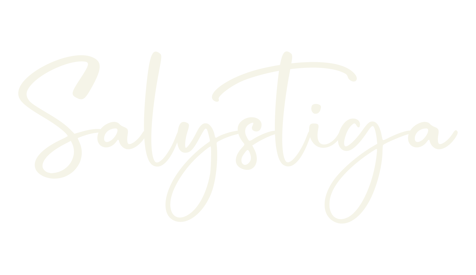 Salystiga, handwriting font preview