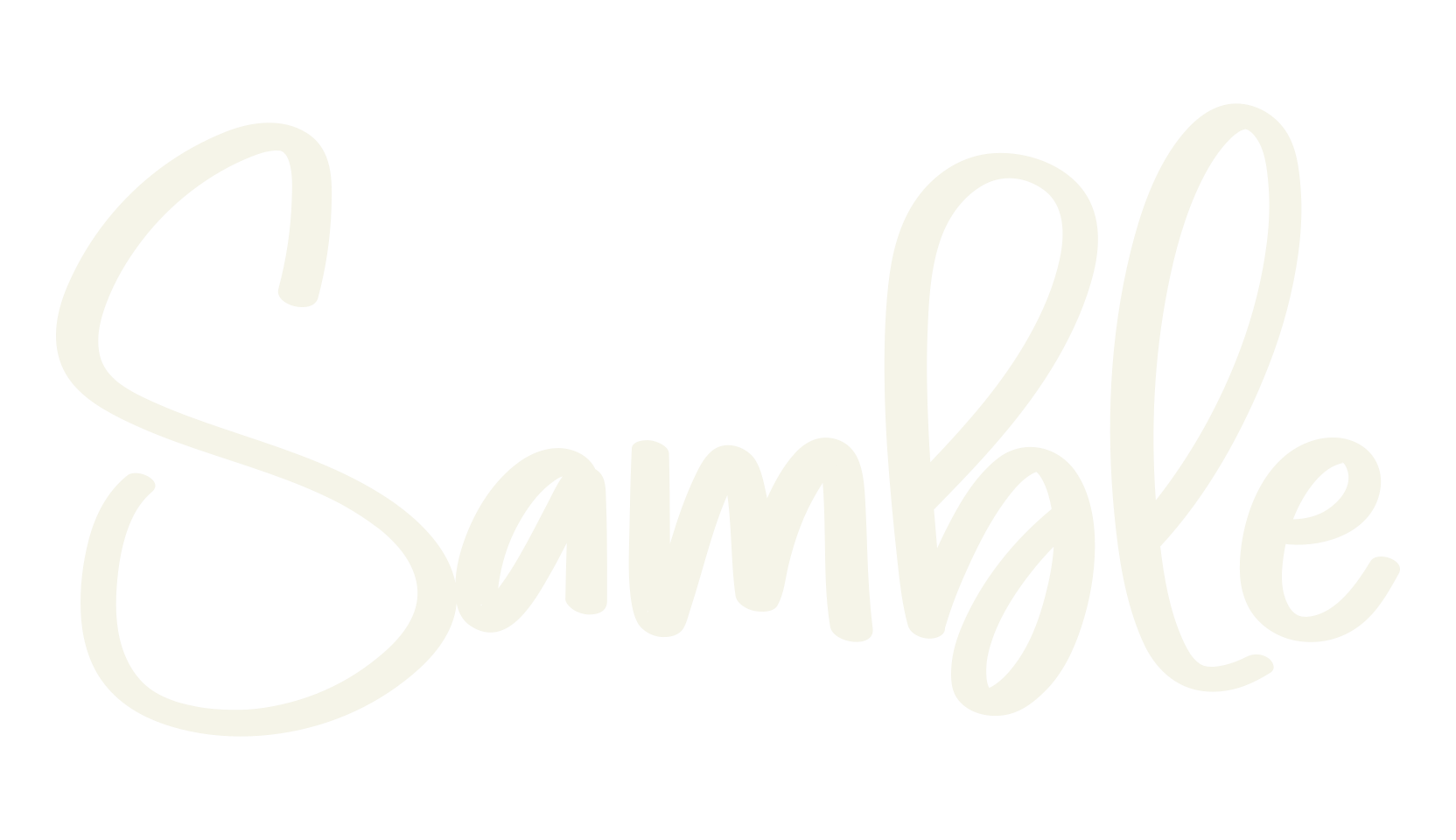 Samble, calligraphy font preview