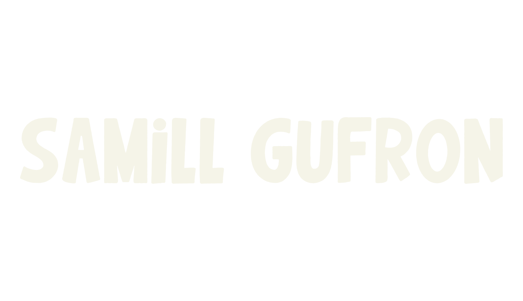 Samill Gufron, handwriting font preview
