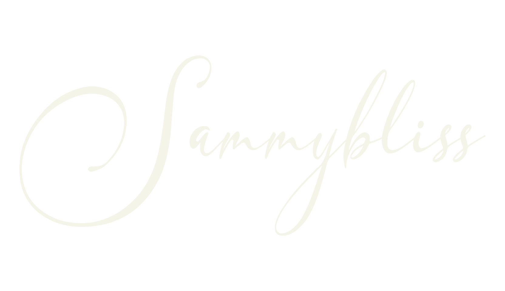 Sammybliss, cursive font preview
