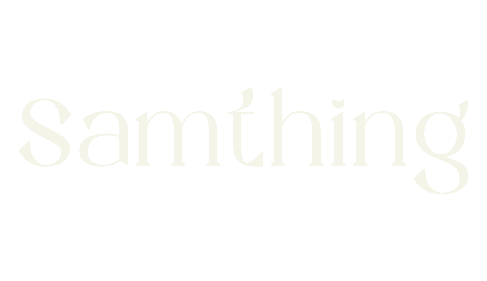 Samthing, decorative font preview