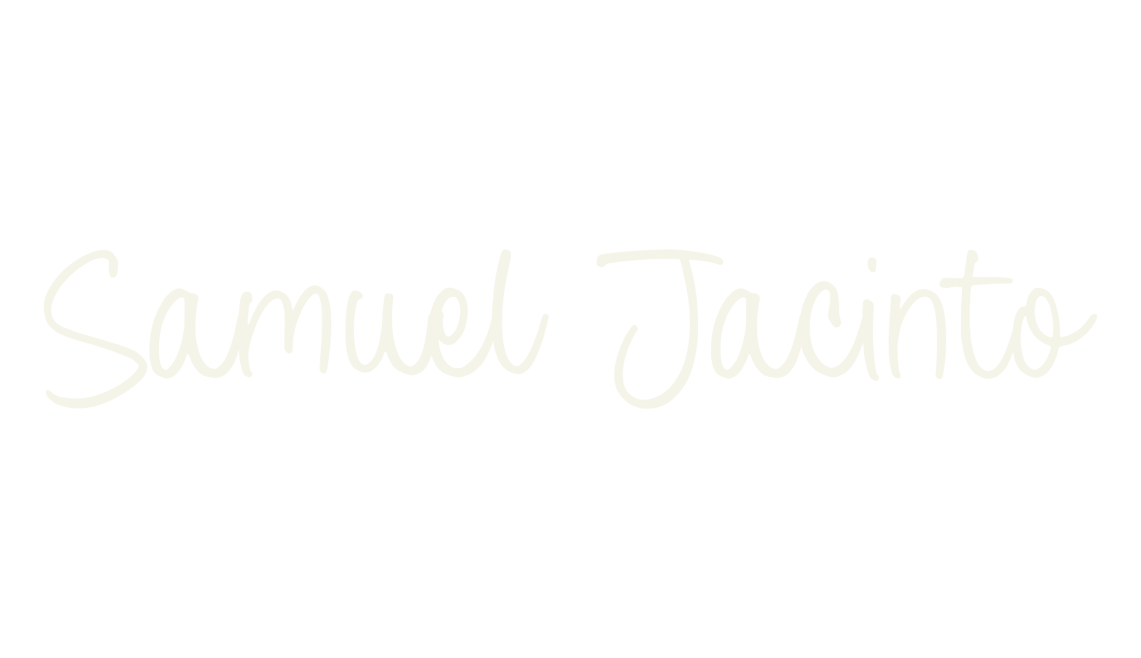Samuel Jacinto, handwriting font preview