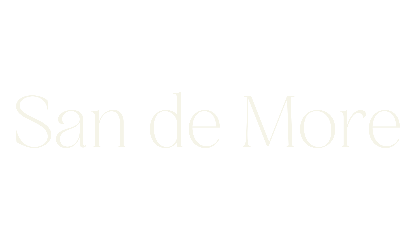 San de More, elegant font preview