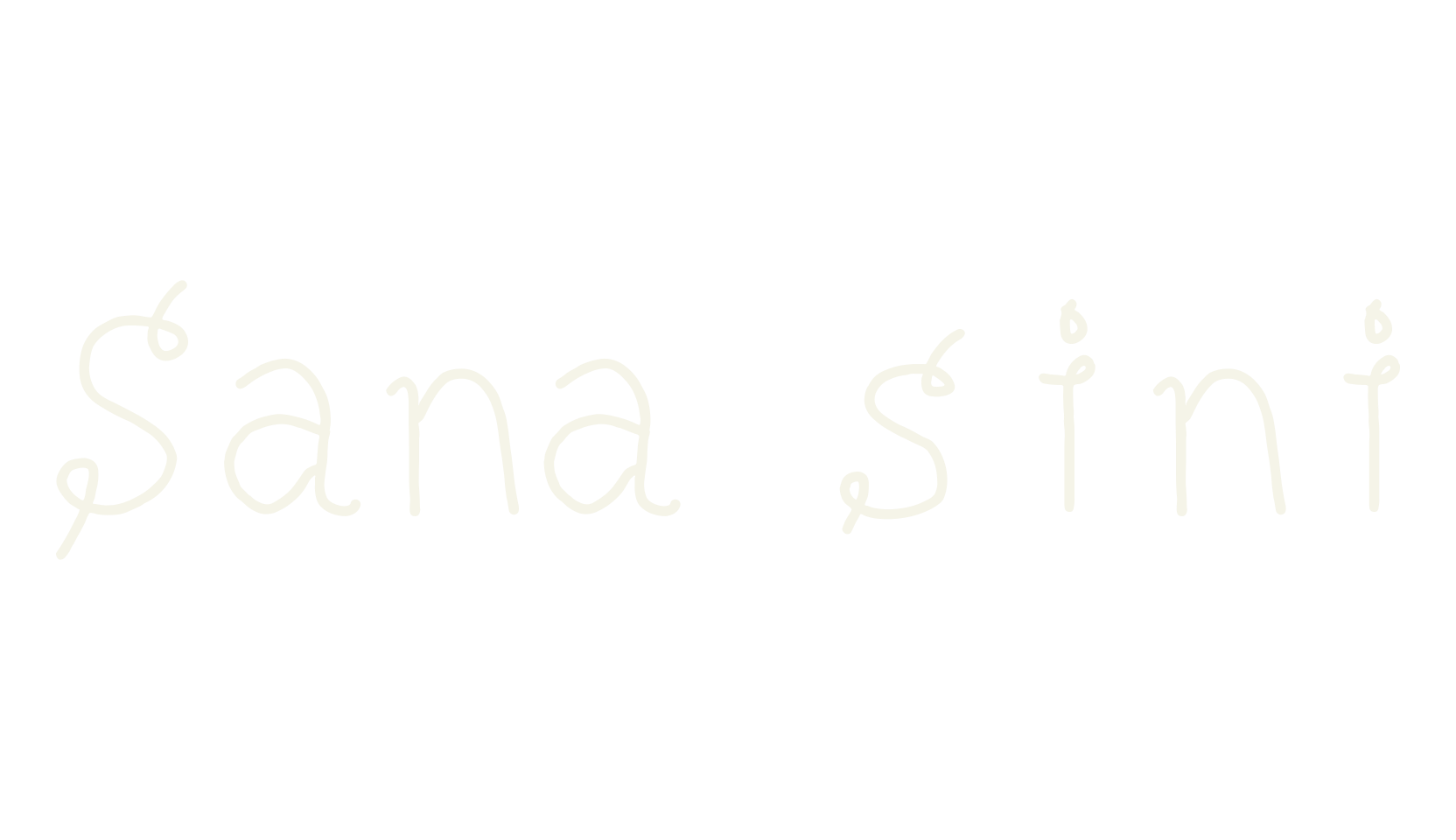 Sana sini, cute font preview