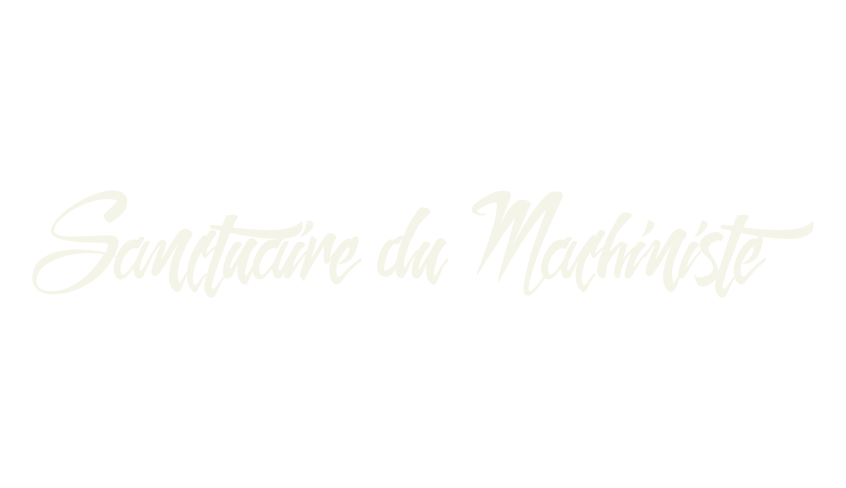 Sanctuaire du Machiniste, calligraphy font preview