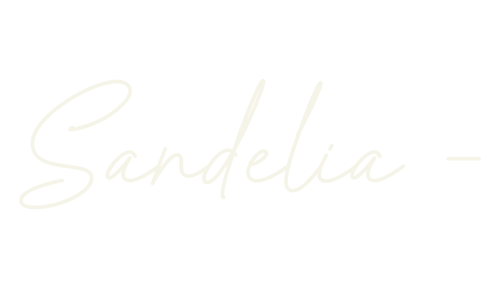 Sandelia -, cursive font preview