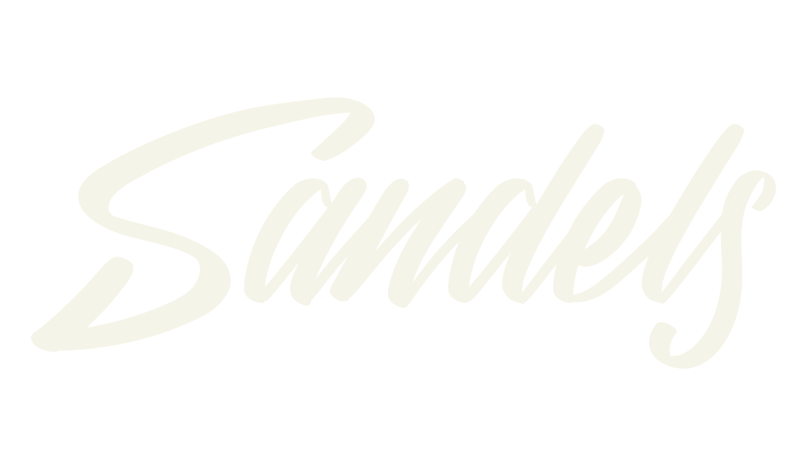 Sandels, cursive font preview