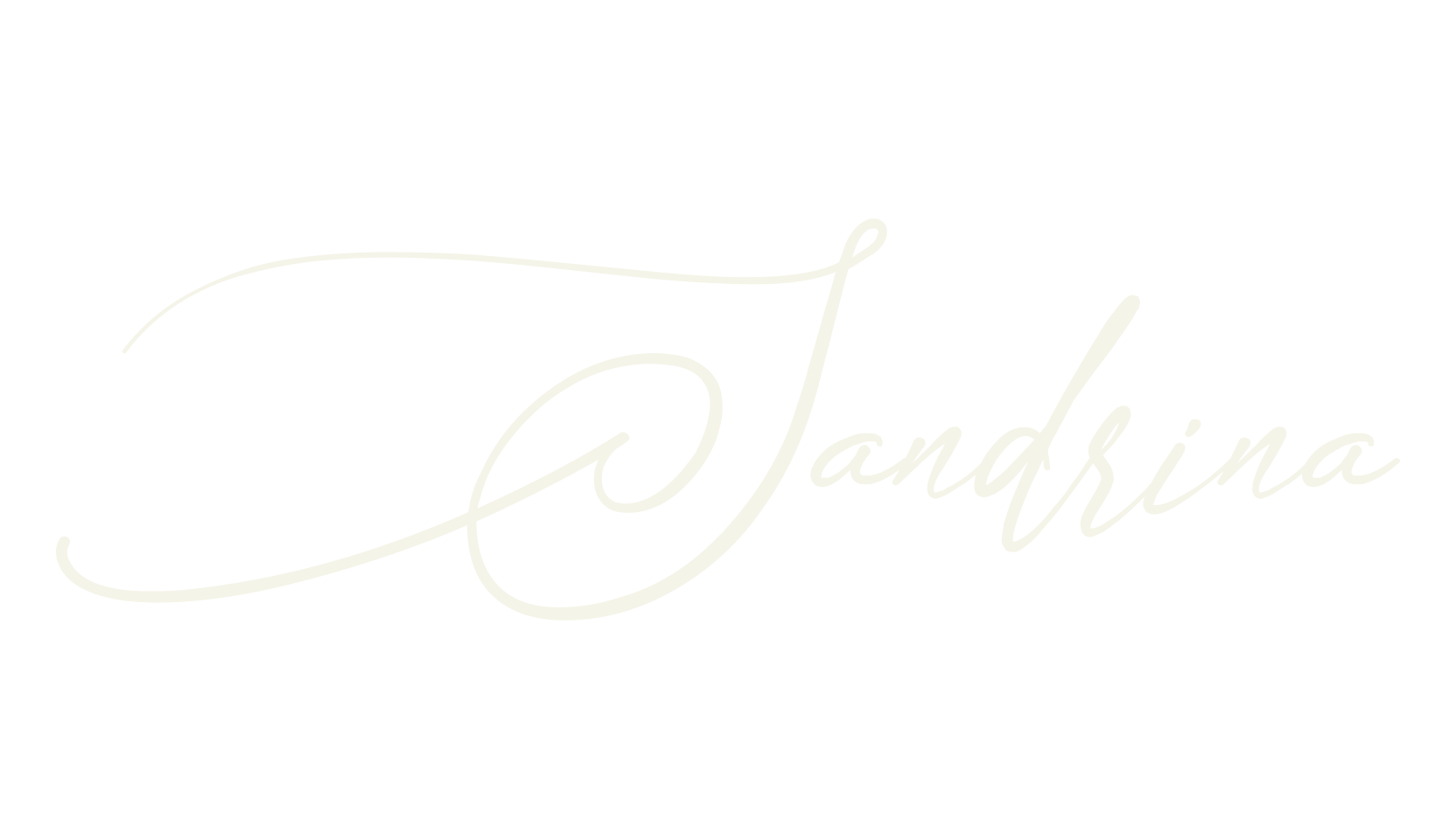 Sandrina, cursive font preview