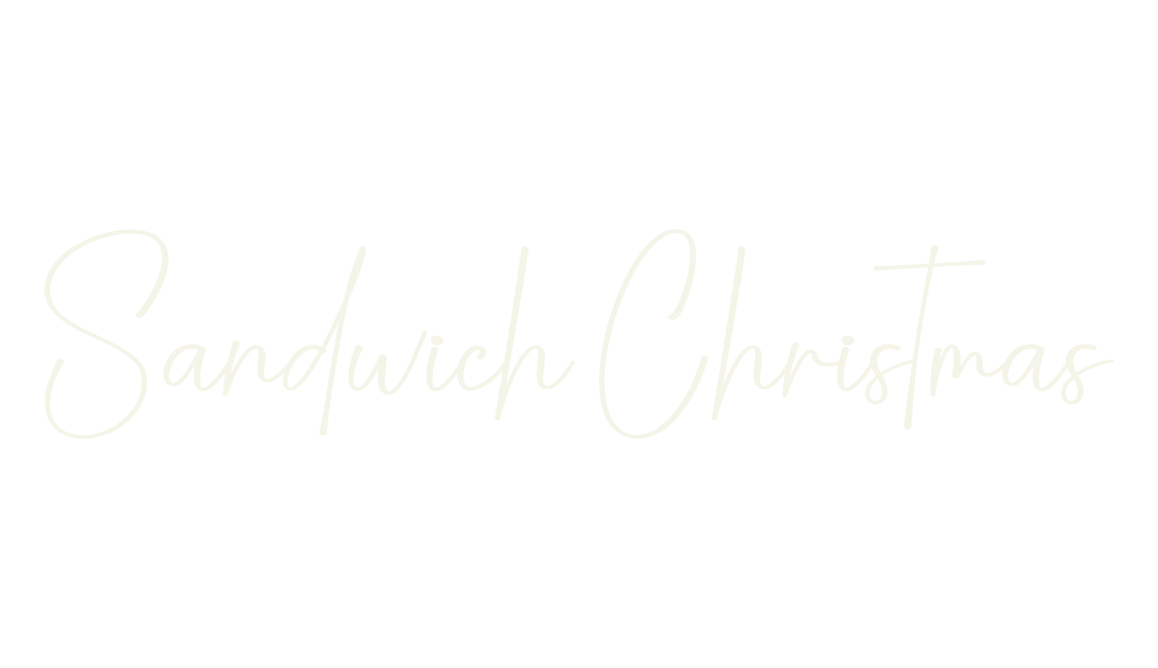 Sandwich Christmas, calligraphy font preview