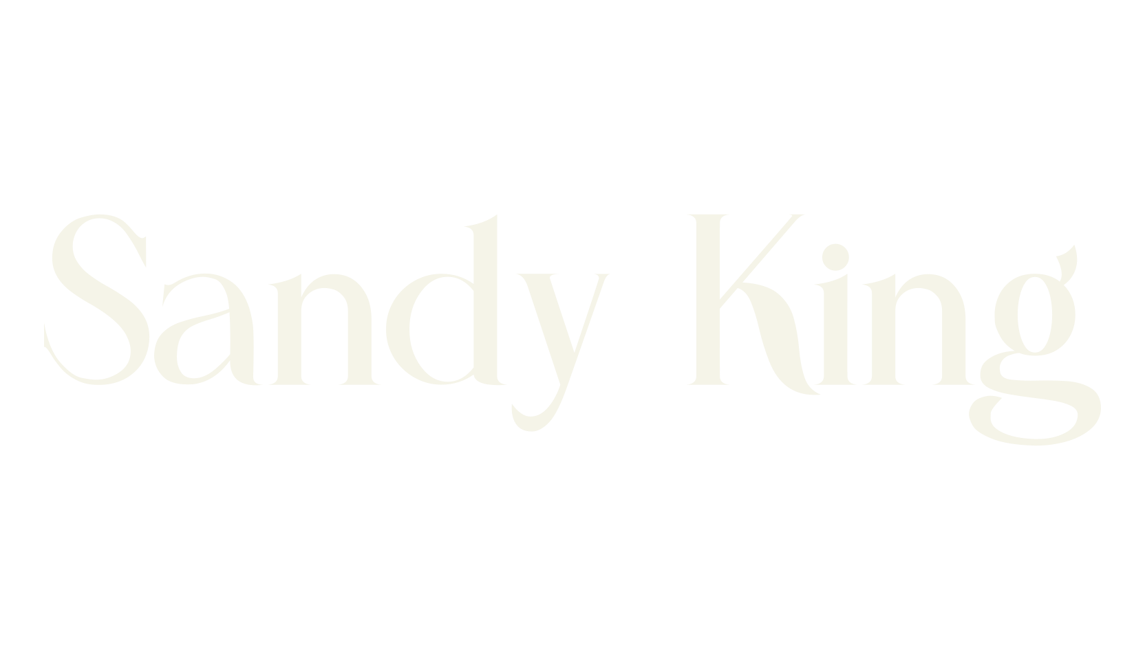 Sandy King, modern font preview