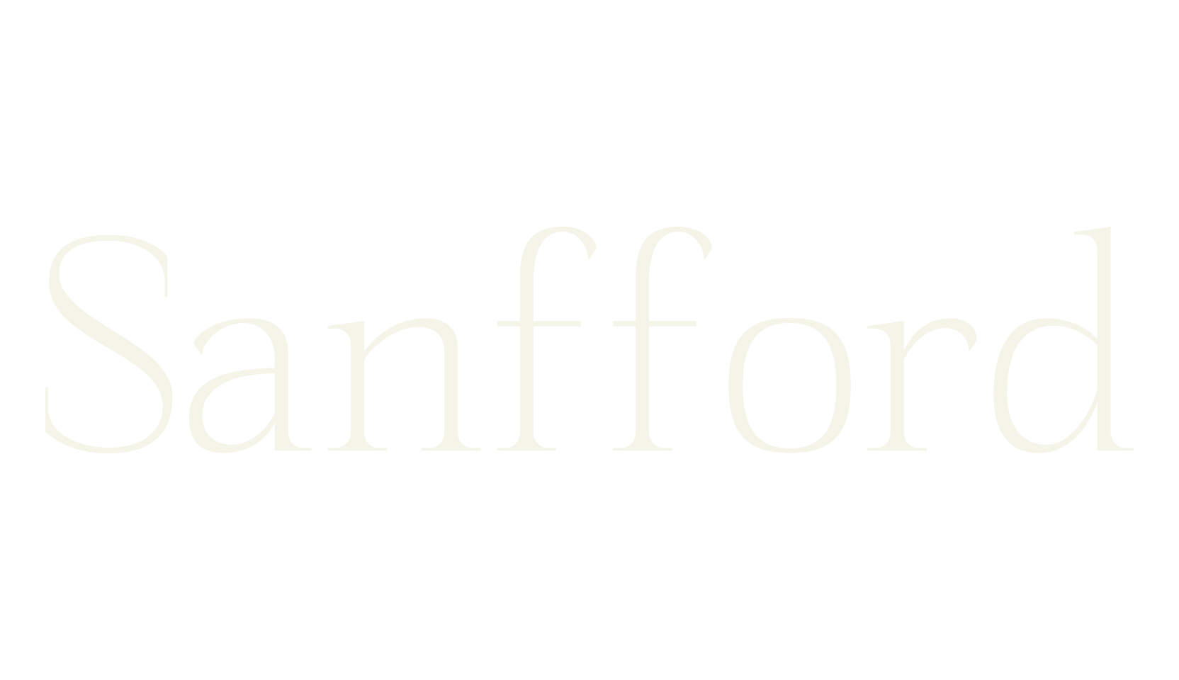 Sanfford, serif font preview