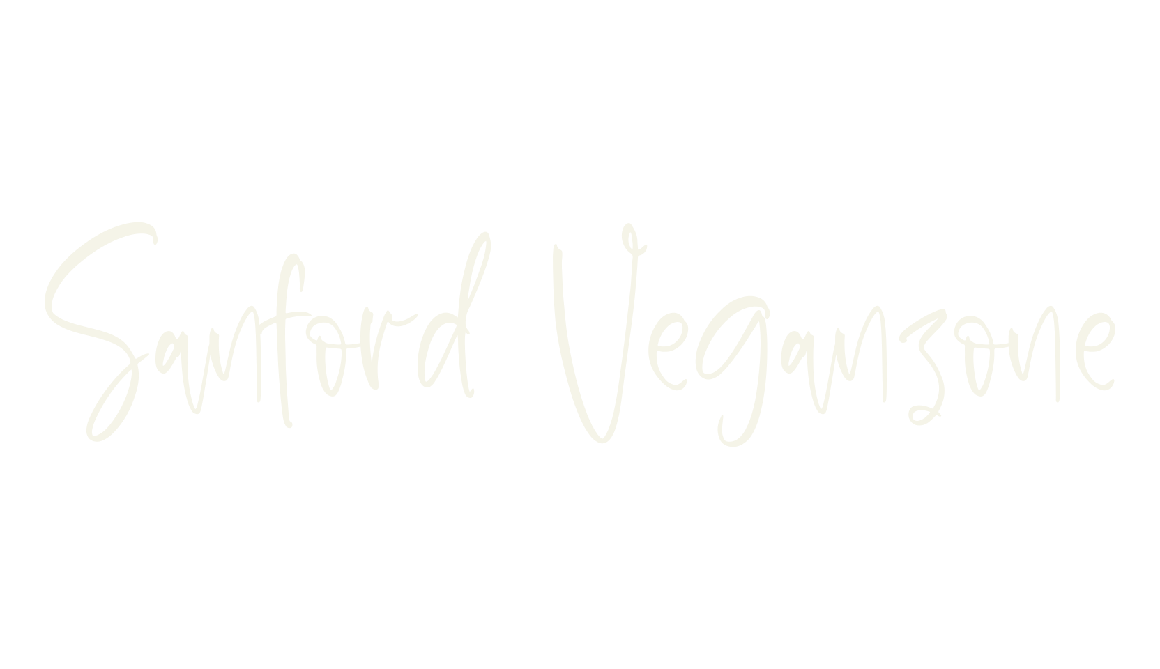 Sanford Veganzone, script font preview