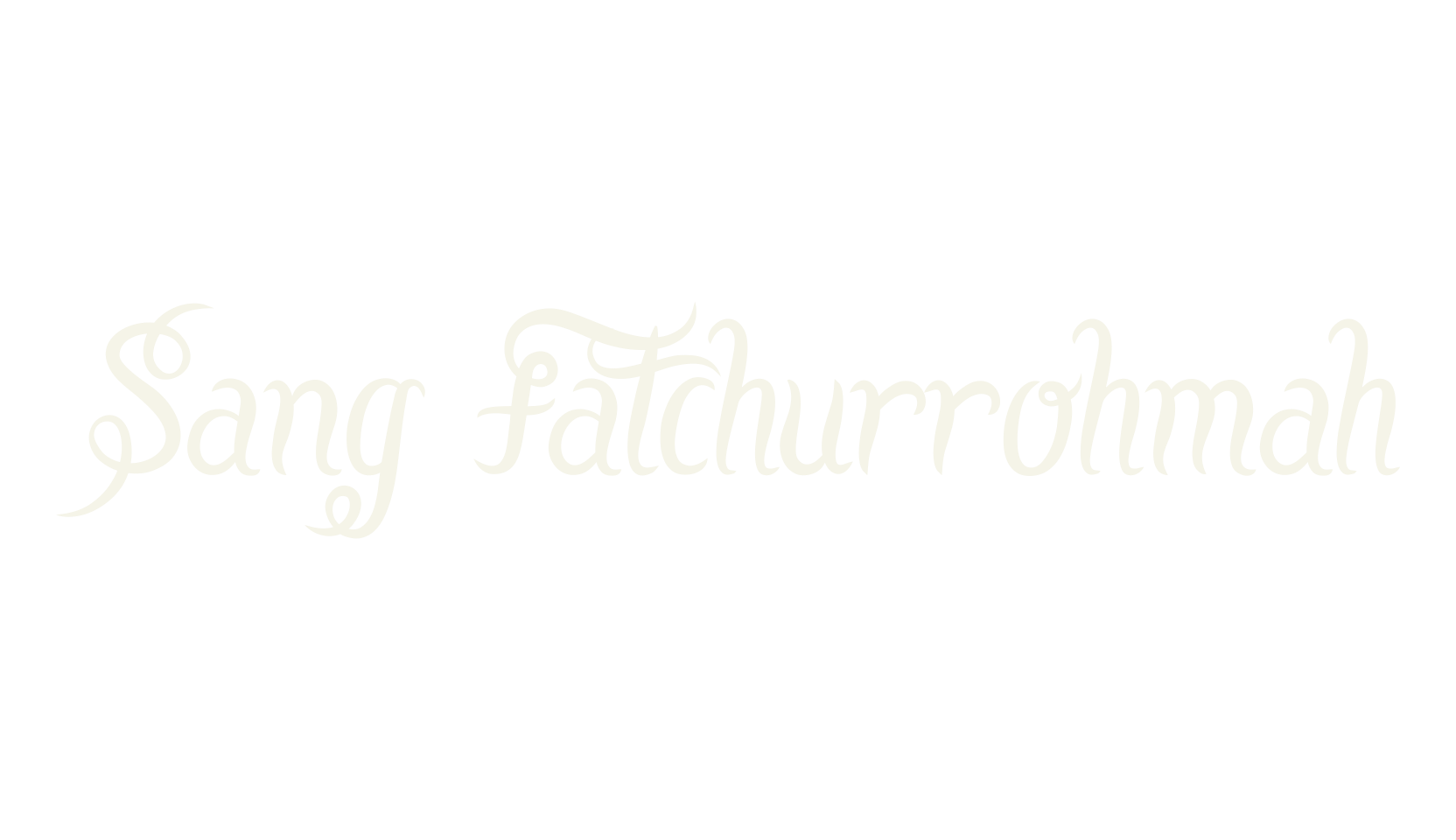 Sang Fatchurrohmah, fashion script font preview