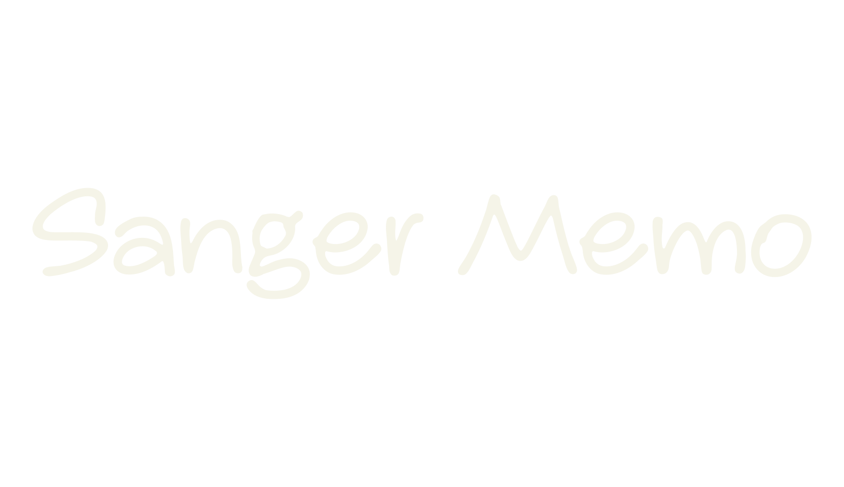 Sanger Memo, handwriting font preview