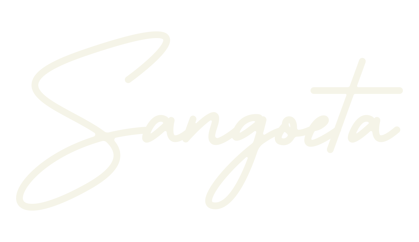 Sangoeta, cursive font preview