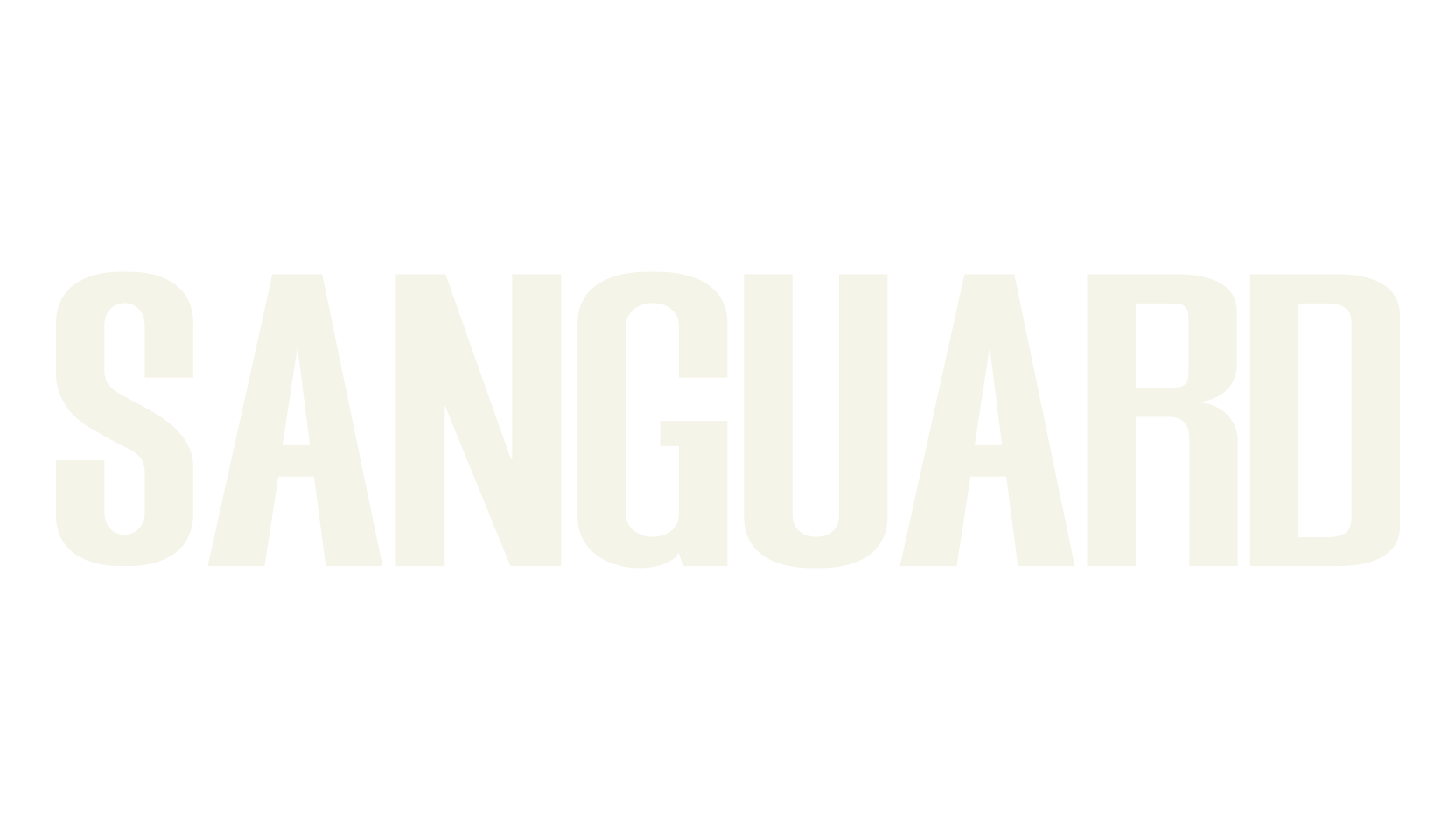 SANGUARD, condensed font preview