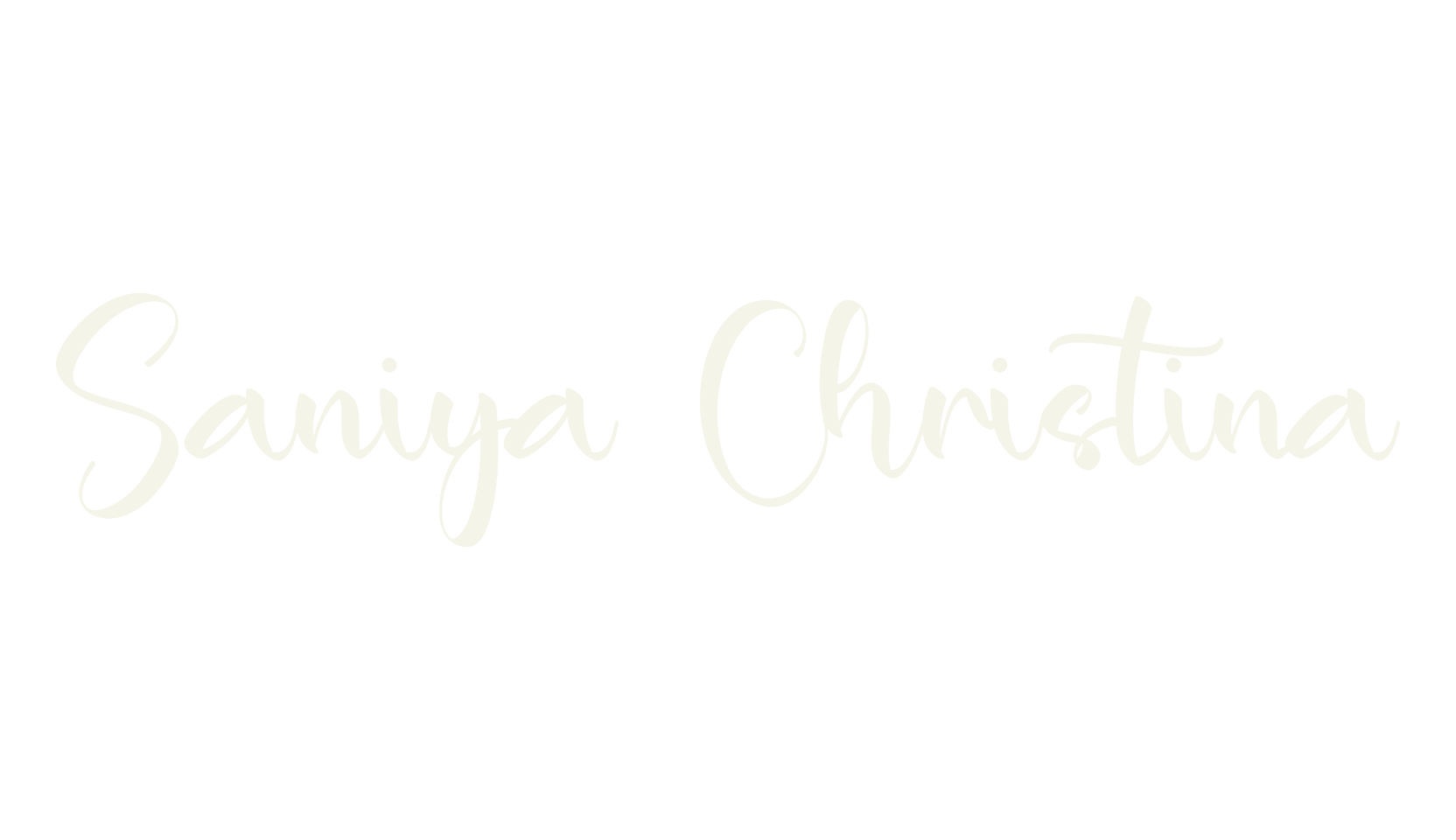 Saniya Christina, calligraphy font preview