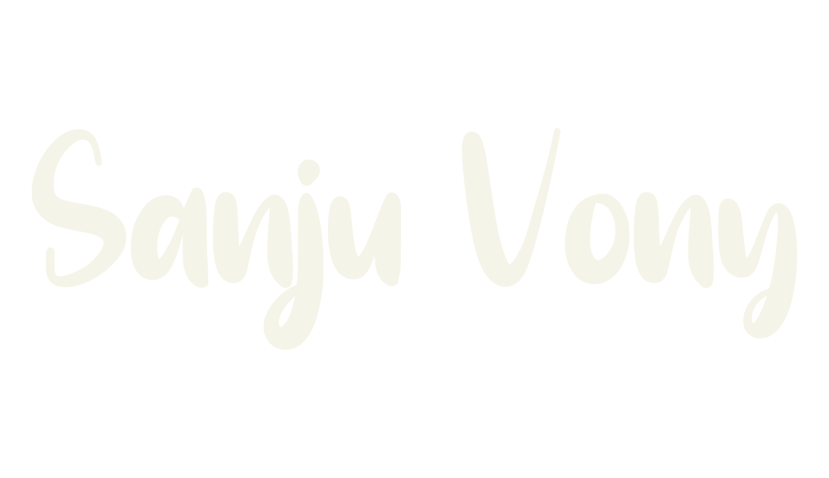 Sanju Vony, whimsical font preview