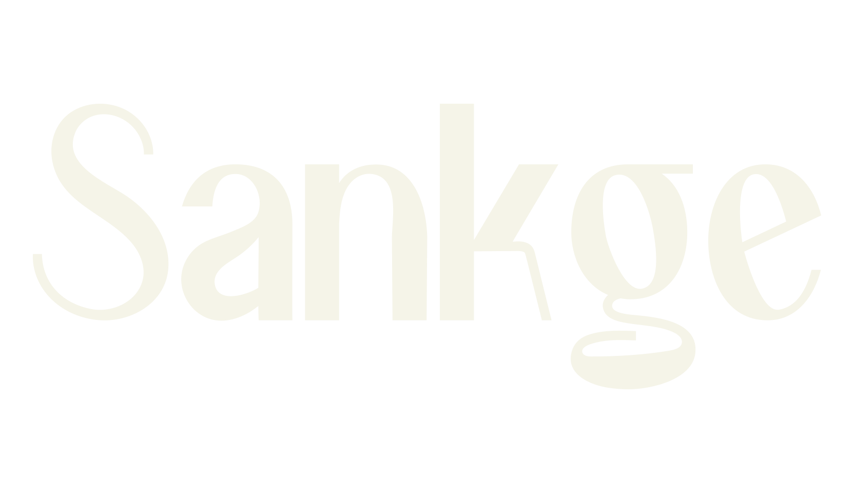 Sankge, creative font preview