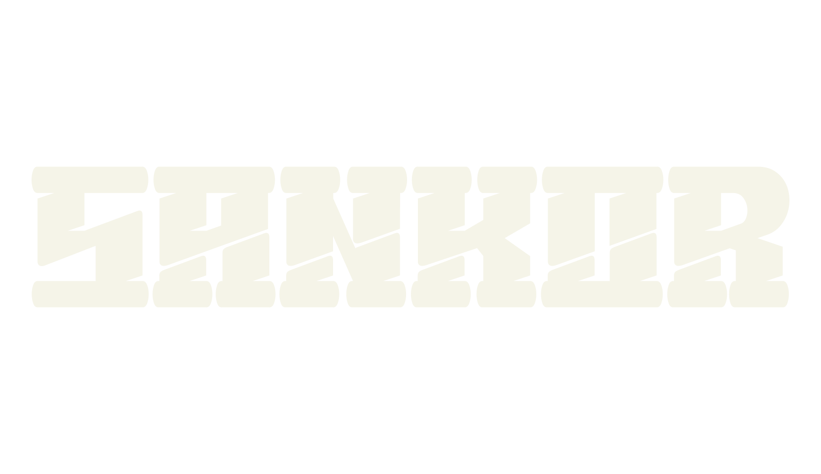 SANKOR, retro font preview