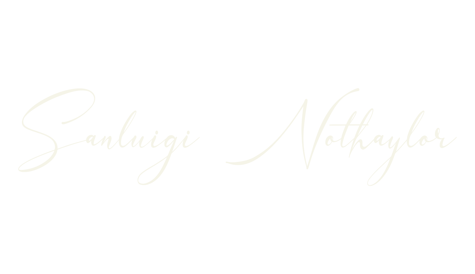 Sanluigi Nothaylor, cursive font preview