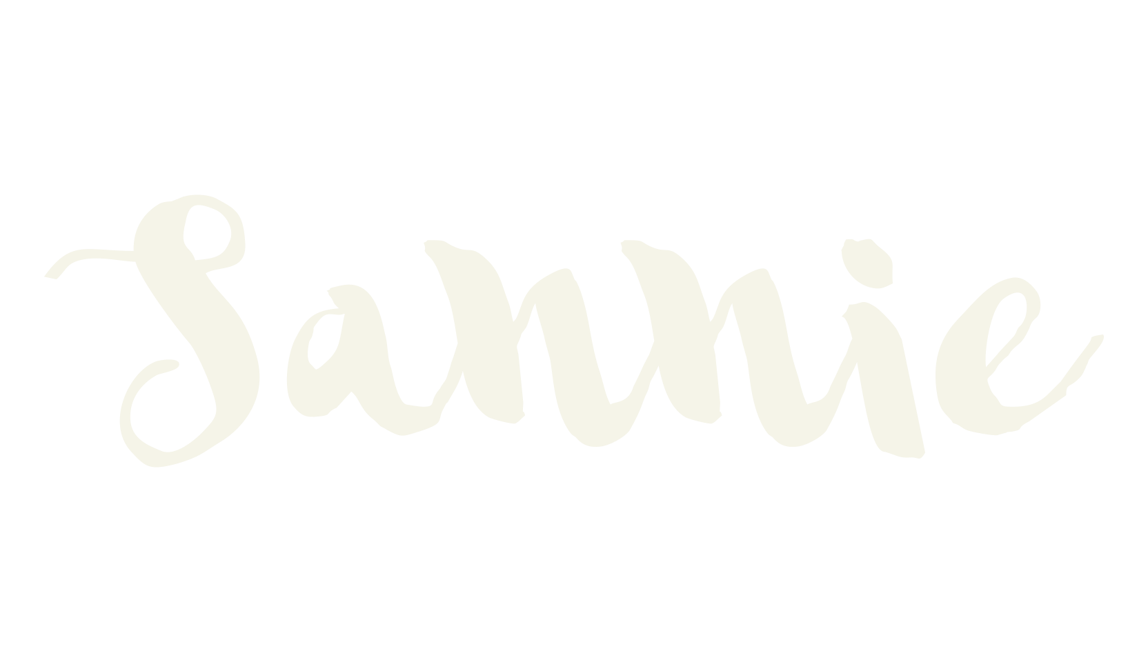 Sannie, handwriting font preview