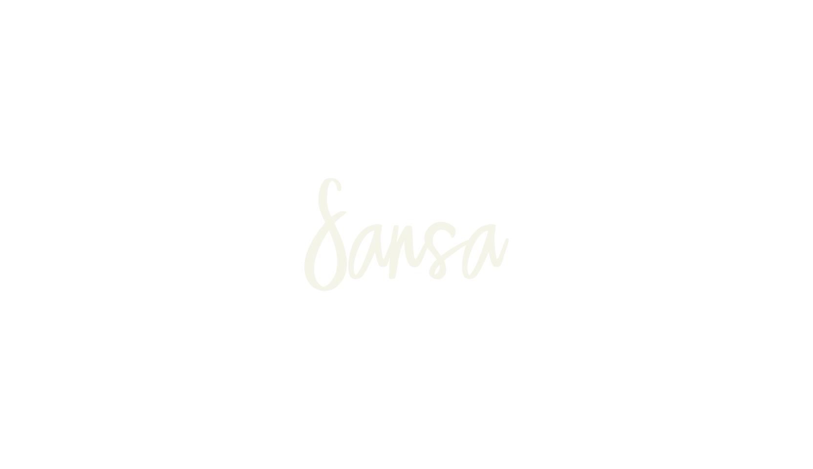 Sansa, cursive font preview