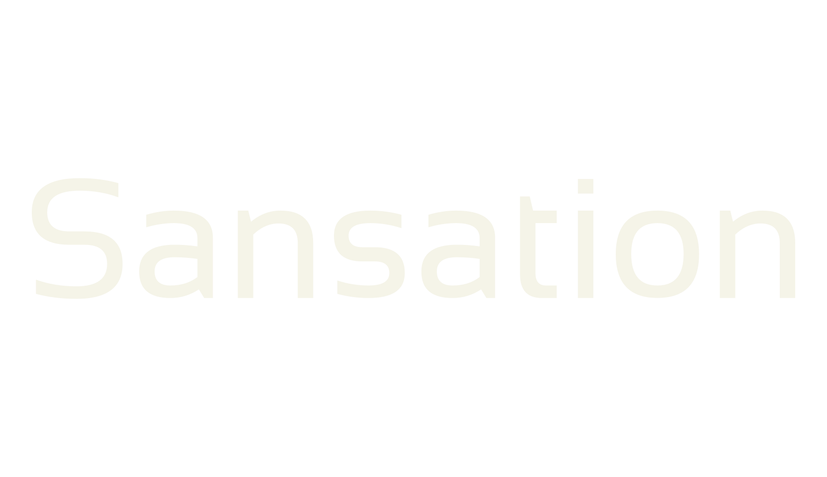 Sansation, modern font preview
