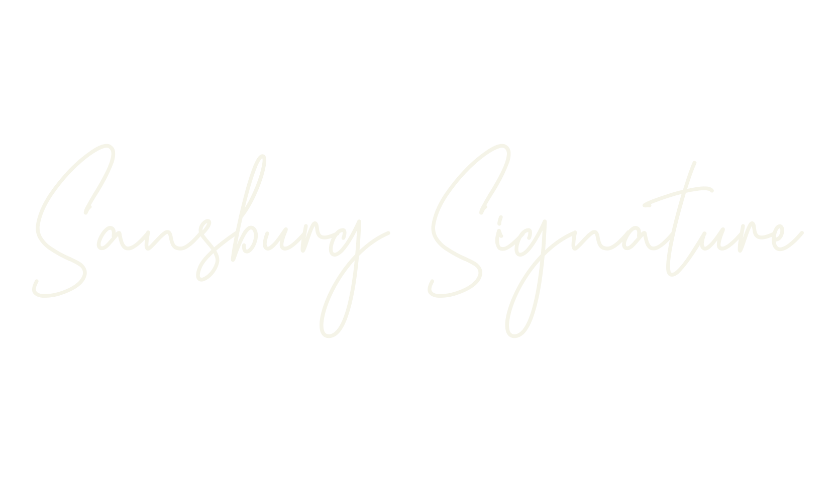 Sansburg Signature, signature font preview